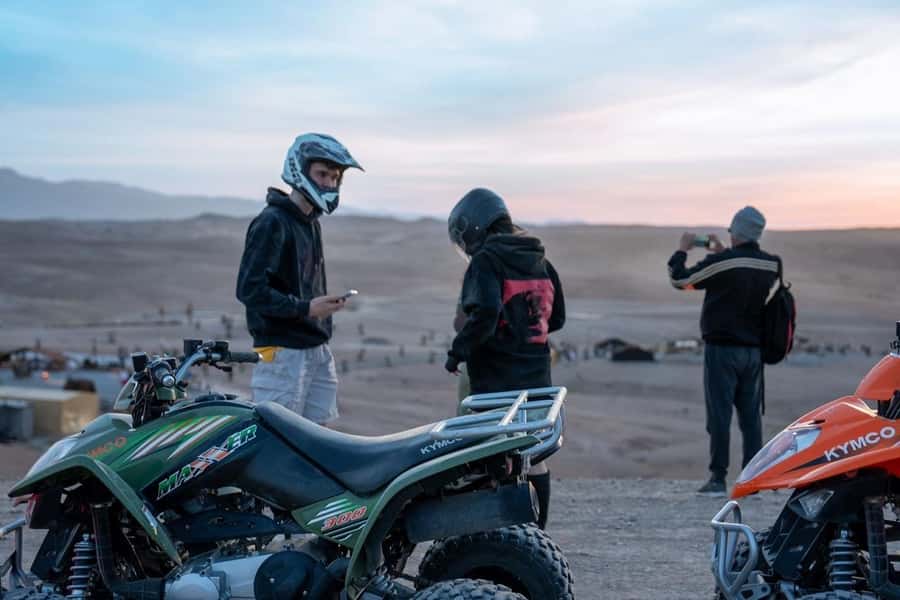 From Marrakech: Agafay Desert Quad Biking with Dinner & Show - The campfire show, fire performance, and live entertainment