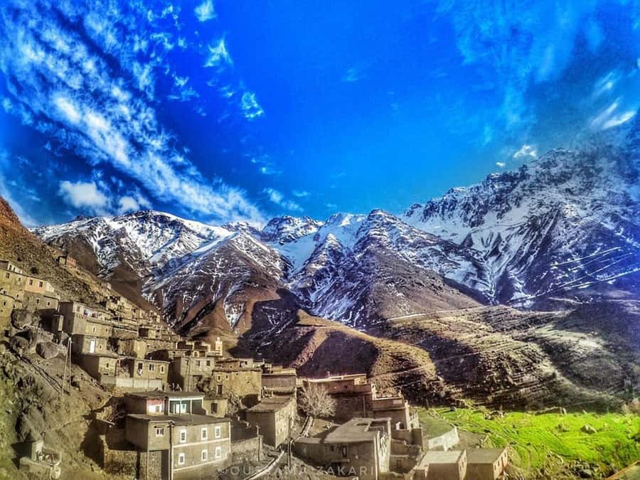 From Marrakech: Atlas Mountains and Berber Village Day Trip - Reaching Tachedirt: what the village area is like before you hike