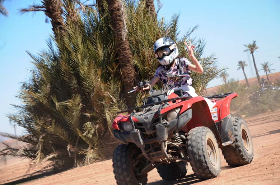 From Marrakech: Camel Ride, Quad Bike & Spa Full-Day Trip - Quad Biking in the Palmeraie: Speed, Safety, and the Dust Reality