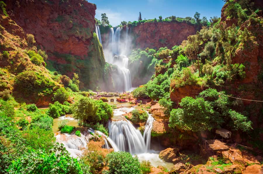From Marrakech: Guided Ouzoud Waterfalls Tour with Boat Ride - First impressions at the falls: what the guide actually helps with