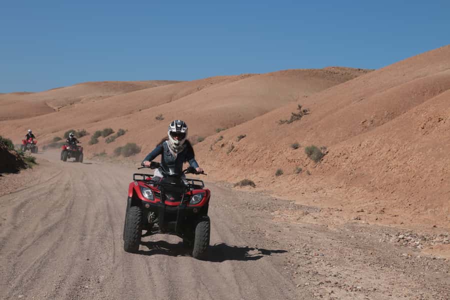 From Marrakech: Guided Quad Biking Tour in Agafay Desert - Marrakech pickup and getting to the quads without stress