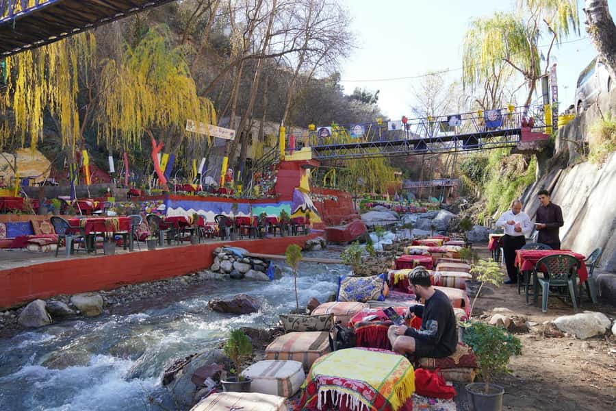 From Marrakech: Ourika Valley Trip, Waterfall Hike & Lunch - Berber (Amazigh) Villages and the Souk on Monday or Thursday
