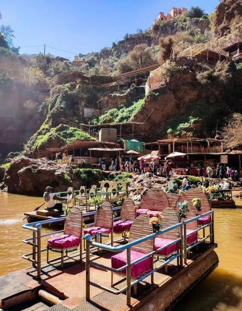 From Marrakech:Ouzoud Waterfalls Day Trip with Boat Tour - The walk to the upper viewpoints: beautiful views, uneven ground