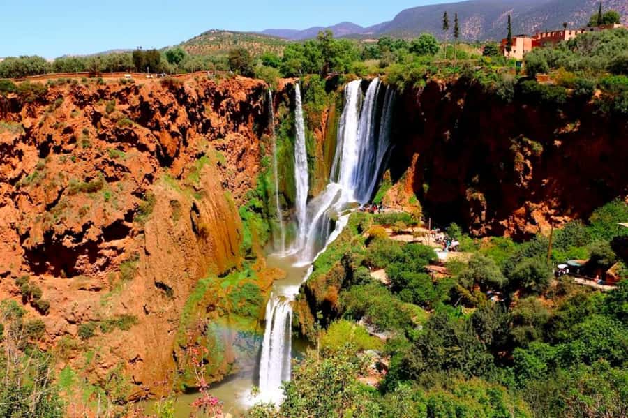 From Marrakech: Ouzoud Waterfalls Local Guided and Boat Ride - Lunch with a view: good food, just watch the bill