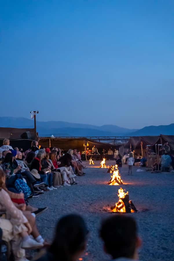 From Marrakech: Sunset Desert Tour with Camel Ride & Dinner - Dinner under starlight, plus tea and pastries