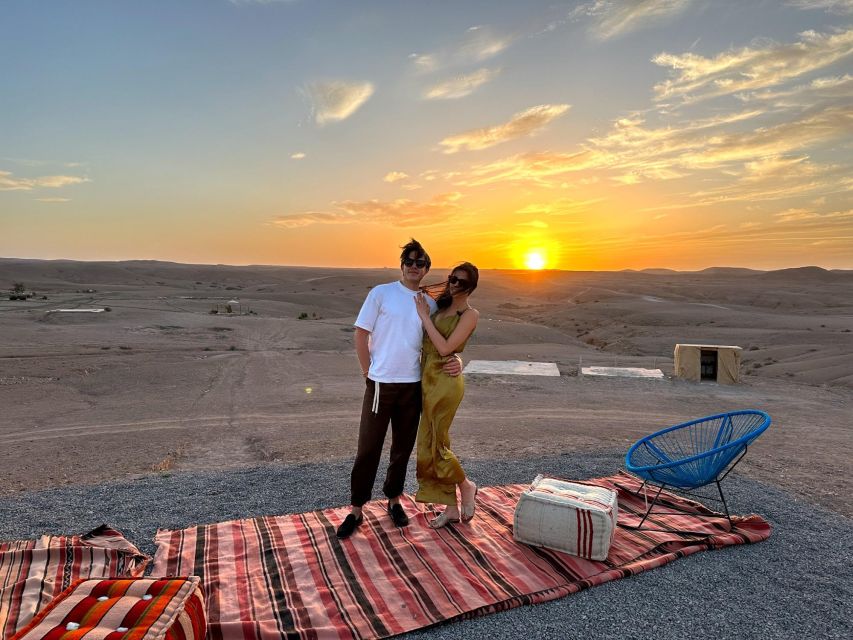 From Marrakesh: Sunset Dinner in Agafay at Berber Camp - Camp arrival, tea, and Moroccan sweets before dinner