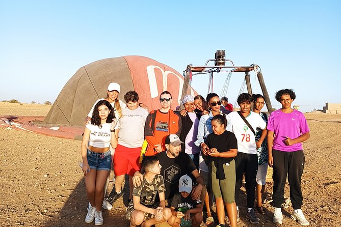 Hot air balloon flight to Marrakech in a small group. Breakfast - Small Group Reality Check: 16 People, Real Intimacy, and Basket Size