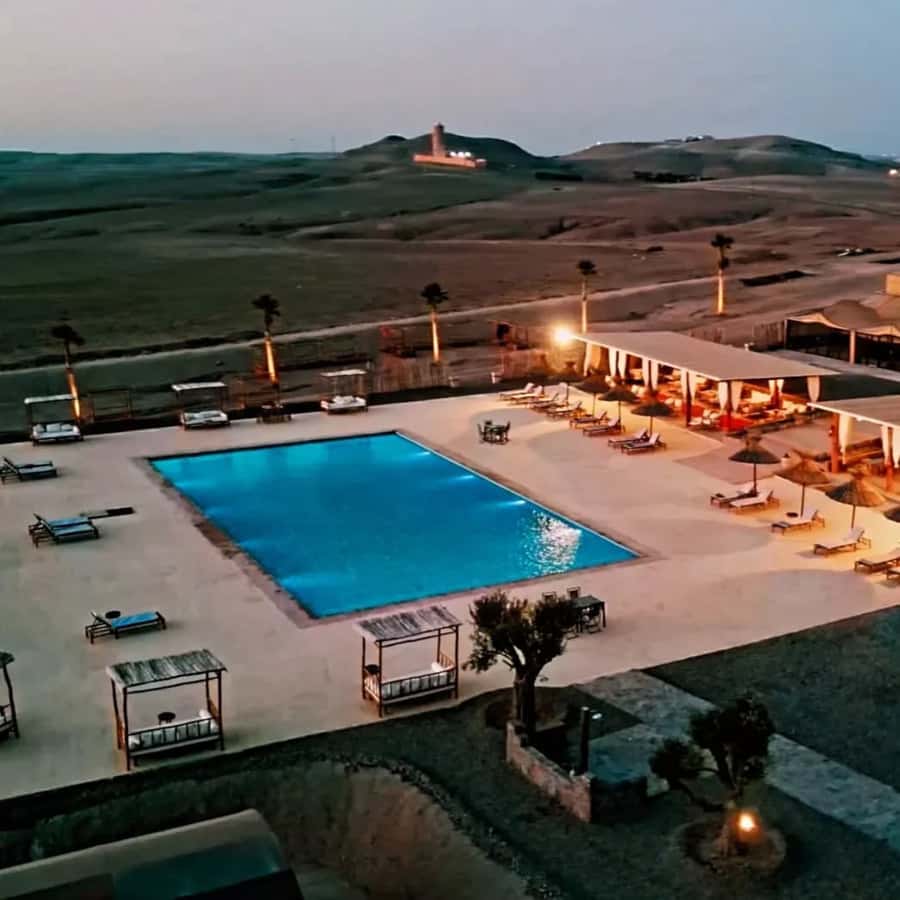 Luxury Agafay Desert : Quad , Camel Ride, Pool & Dinner Show - Camel Ride in a Blue Dress: the slow pace that makes the day feel complete