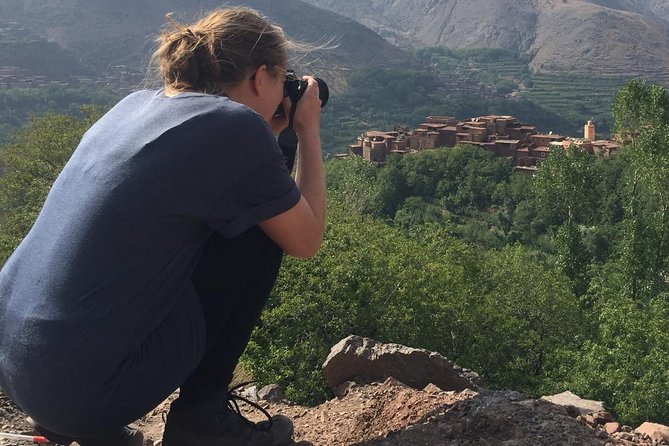 Luxury day trip: Three valleys & camel ride Agafay Desert - Imlil Waterfalls and Toubkal Views From the Lunch Spot