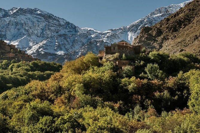 Marrakech: 2-Day Atlas Mountains Trek with Village Stay - Tizi Oussem village stay: tagine dinner, blankets, and Berber life