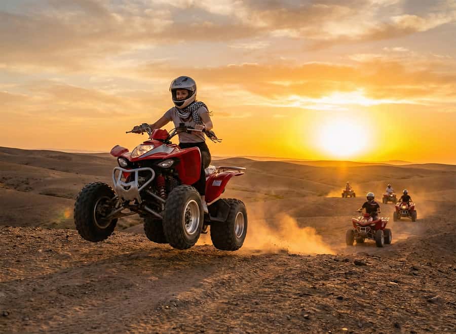 Marrakech: Agafay Desert: Camel ride Quad Bike, Dinner show - Why Agafay Desert sunsets feel so special