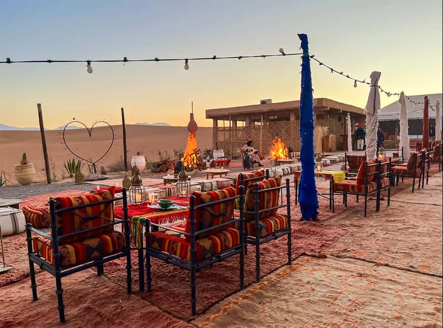 Marrakech: Agafay Desert Escape with Quad or Camel Ride - Welcome tea, starry night, and the show that turns into dancing around the fire