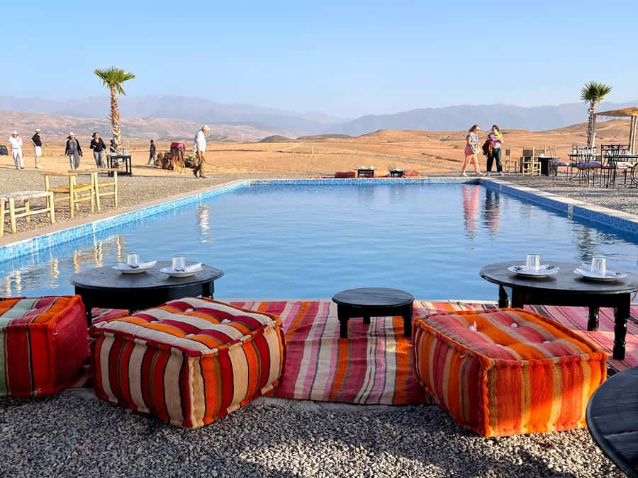Marrakech: Agafay Desert, Lunch, Camel Ride, & Swimming Pool - The Argan Oil Cooperative Stop: Cultural, Not Just a Photo Stop