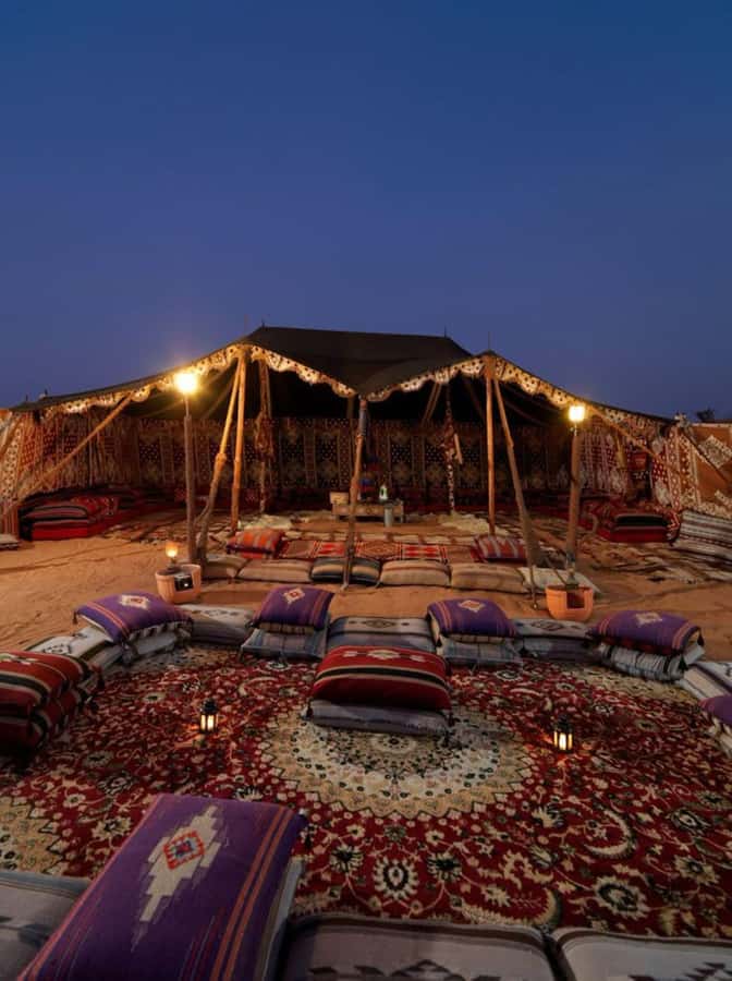 Marrakech: Agafay Desert Magic Sunset Dinner & Live Show - Berber music show, belly dance, and the fire around camp