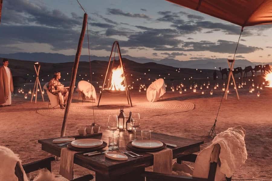 Marrakech: Agafay Desert Quad Bike with Camels & Dinner Show - Camel ride to quad bike: how the action is set up and what you should expect