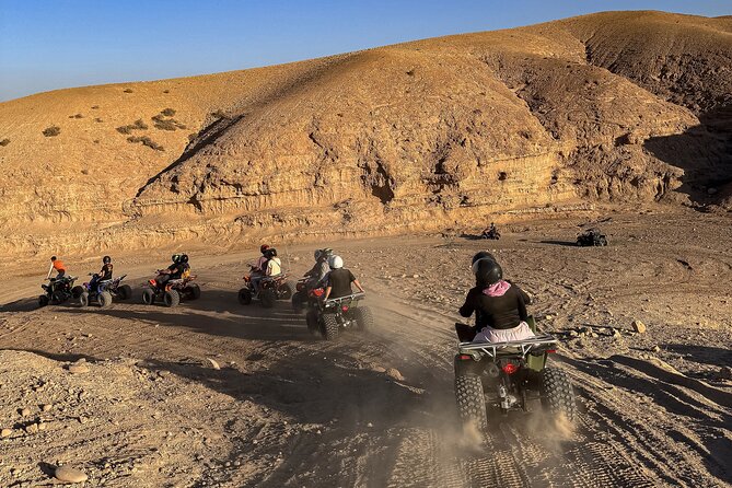 Marrakech: Agafay Quad Tour with Camel Ride, Dinner & Show - The Camel Ride and Sunset Stop: Photos, Pace, and Headscarf Prep
