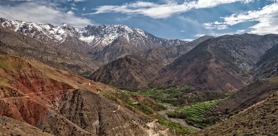 Marrakech: Atlas Mountain, Berber Villages, & Valleys Tour - Aroumd village and the terraced farms around 2000m
