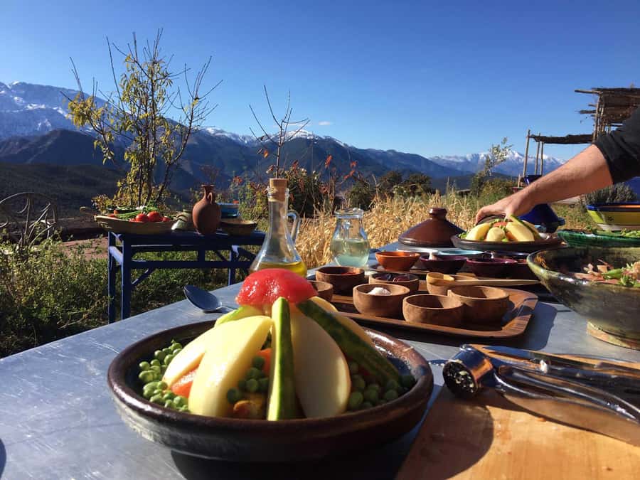 Marrakech: Atlas Mountains Cooking Class with Berber Family - Ingredient shopping: where the day becomes personal