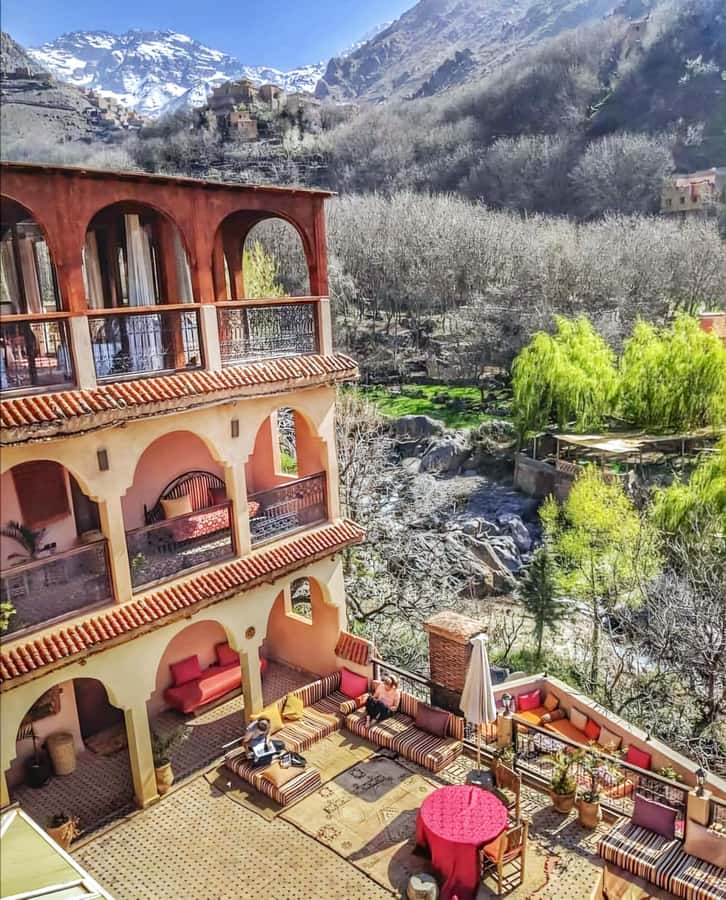 Marrakech: Atlas Mountains & Valleys Waterfall Hike w/ Lunch - Road stops: tea, bread dips, and a glimpse of daily life