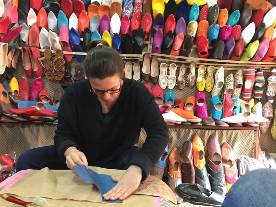 Marrakech: Babouch Making Workshop in the Medina - Youssef the leatherworker, plus guides like Yasmine and Khaoula