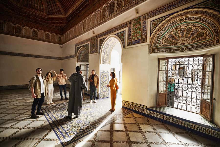 Marrakech: Bahia Palace, Saadian Tombs & Top Highlights Tour - Bahia Palace: hand-carved cedar, mosaic courtyards, and why crowds don’t ruin it