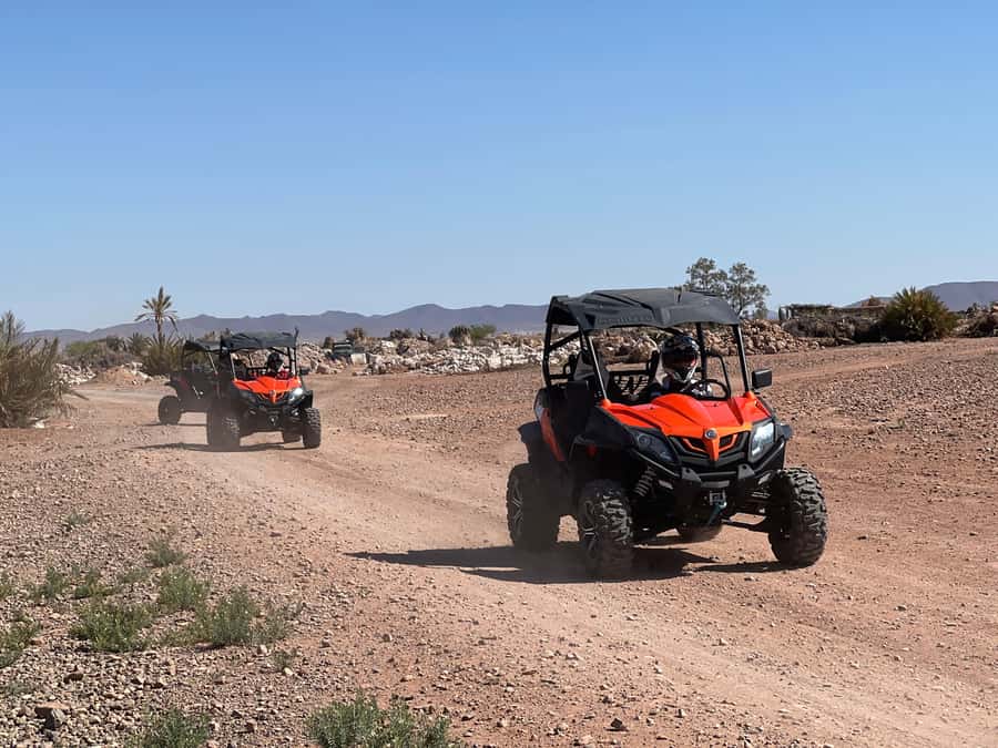 Marrakech Buggy Palmerie and Desert - Safety Briefing, Helmet and Gloves, and How the Buggy Actually Works