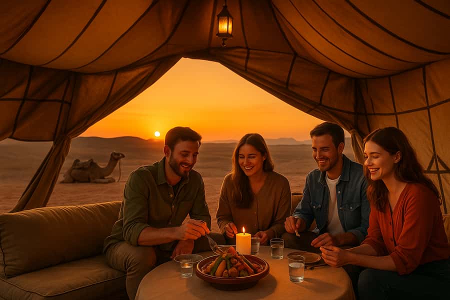 Marrakech: Camel Ride & Sunset Dinner with Fire Show - The women-led Argan Oil Cooperative stop, what you learn and why it’s valuable