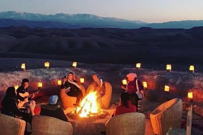 Marrakech: Camels & Quads on Sunset and Luxury Dinner with Show - From Marrakech Pickup To Desert Camp: The 3 pm Timeline