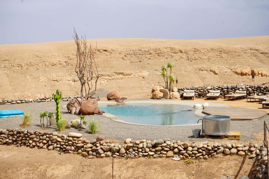 Marrakech: Day Pass in The Desert, swimming pool and lunch - Agafay Camp Time: Pool, Sunbeds, and the Views You Actually Notice