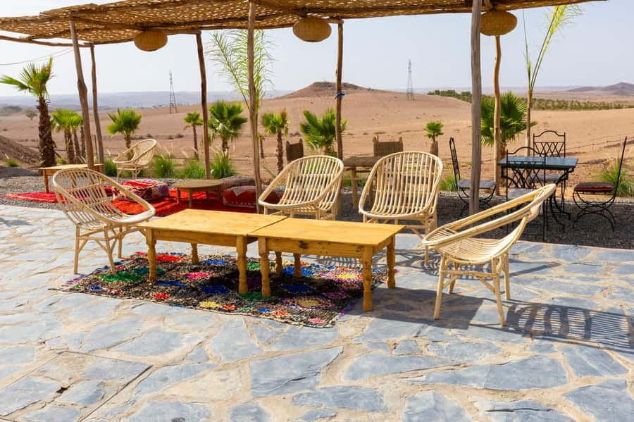 Marrakech: Day Pass in The Desert, swimming pool and lunch - Moroccan Lunch at the Camp: Tagine, Salads, Dessert, and Value