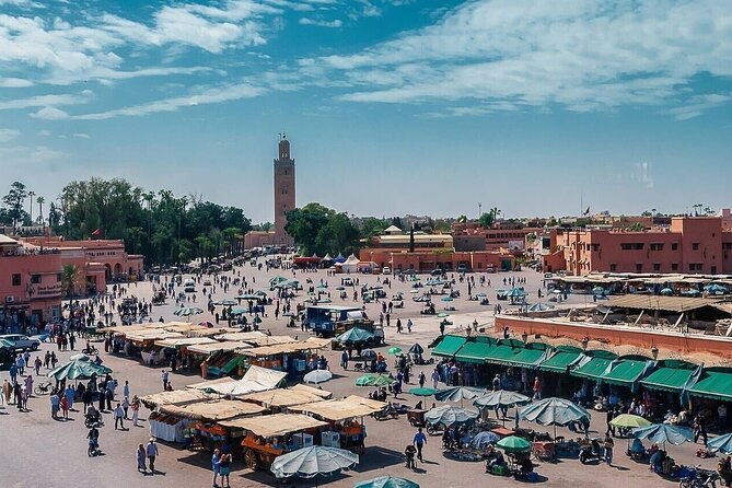 Marrakech Day Trip with Camel Ride from Casablanca - Jemaa el-Fnaa and Souk Semmarine: the sights, sounds, and sensory overload