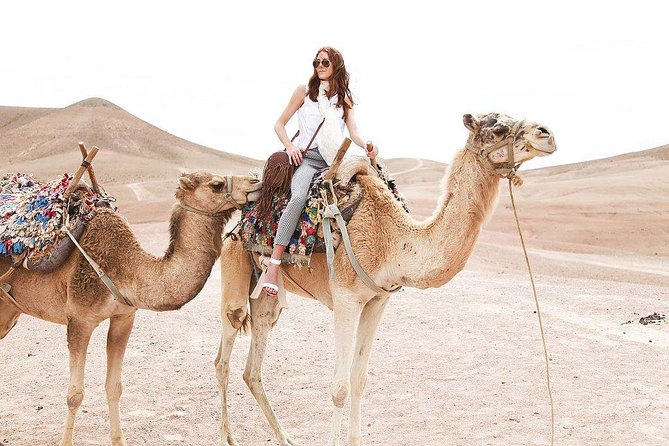 Marrakech: Desert Agafay & Atlas Mountains Day Trip & Camel Ride - Agafay Desert Camel Ride and Sunset Tea: The Short, Real Desert Feeling