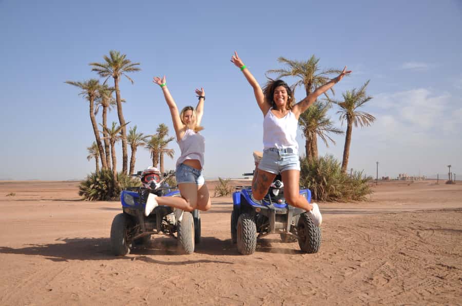 Marrakech: Desert and Palm Grove Quad Tour with Tea - Key highlights to know before you go