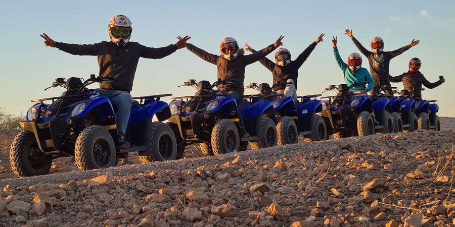 Marrakech: Desert and Palm Grove Quad Tour with Tea - Rocky desert riding: the part you came for