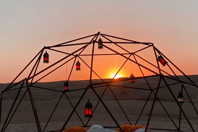 Marrakech desert dinner & sunset camel ride & bonfire music dance - Sunset camel ride with nomad attire: optional, scenic, and photo-focused