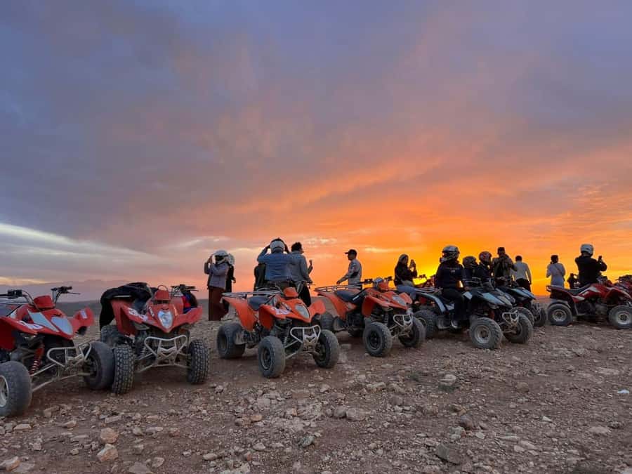 Marrakech: Desert Quad Bike Tour with Tea & Optional Dinner - The quad biking portion: training, route feel, and photo stops