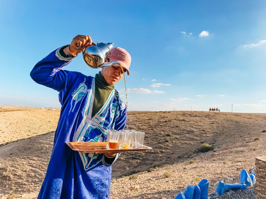 Marrakech: Desert Quad Bike Tour with Tea & Optional Dinner - Dinner in the desert: tajine, music, and fire spinning under the stars