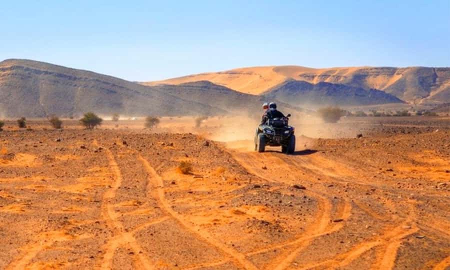 Marrakech: Dinner and Quad bike Desert Agafay Stars & show - Quad Biking in Agafay: Instruction, Control, and a Realistic Pace