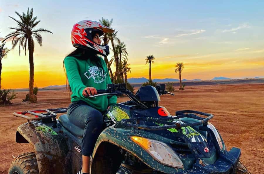 Marrakech: Dunes of the Palmeraie Quad Bike Ride with Tea - Safety That Actually Makes Sense: Helmets, Briefing, and Controlled Speed