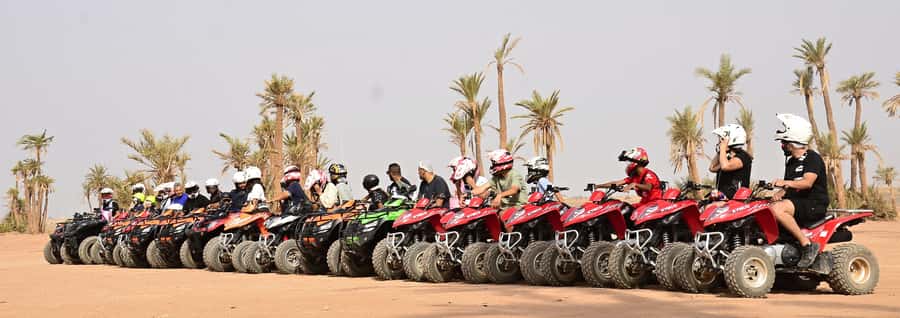 Marrakech:excursion quad in Oasis palm & jbilat desert,tea - Hotel pickup, meeting points, and the WhatsApp check-in