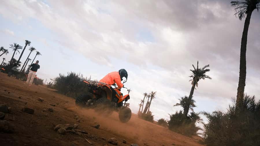 Marrakech:excursion quad in Oasis palm & jbilat desert,tea - Language and guide style: getting the most out of the route