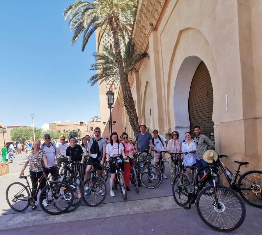 Marrakech: Guided Bike Tour with a local Guide - Marrakesh Railway Station photo stop: architecture with meaning