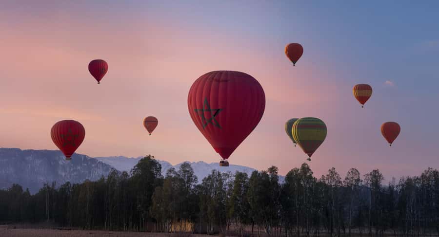 Marrakech: Hot Air Balloon Ride with Breakfast & Transfer - Atlas Mountains Approach, Photo Stop, Safety Briefing, and Tea With Atmosphere