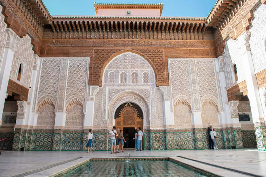 Marrakech: Madrasa Ben Youssef, Secret Garden & Medina Tour - Spice Square and perfume culture: smell it, don’t just look