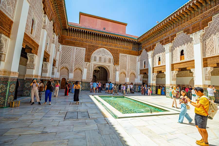Marrakech: Madrasa Ben Youssef, Secret Garden & Medina Tour - Le Jardin Secret: a real reset with geometry, greenery, and fountains