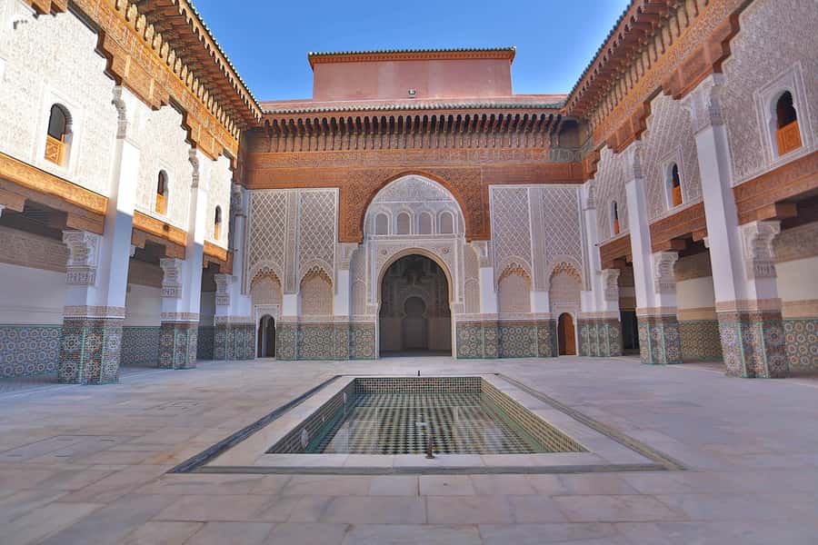 Marrakech: Madrasa Ben Youssef, Secret Garden & Medina Tour - Start at Café Argana in Jemaa el-Fna, then get your bearings fast