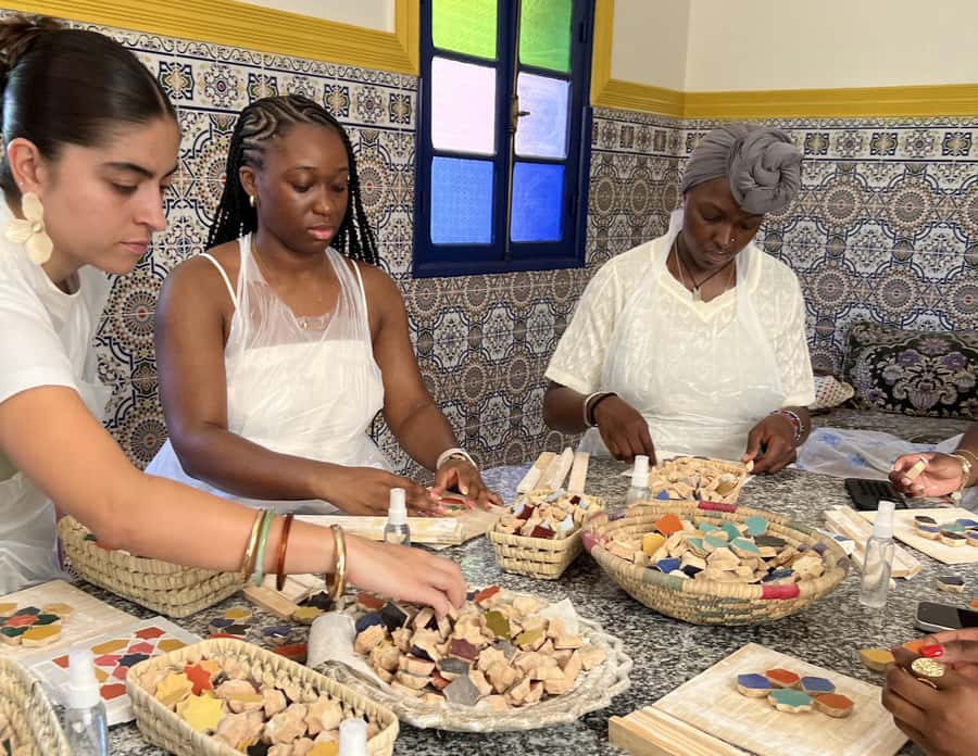 Marrakech: Make Your Own Moroccan Zellige Mosaic Masterpiece - Tea, Pastries, and Finishing Up With a Keepsake You Actually Want to Keep