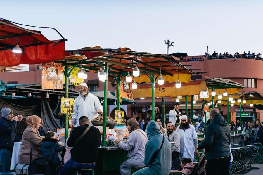 Marrakech: Medina by Night Walking Tour with Moroccan Tea - What you actually taste: olives, dry fruits, and tea/coffee