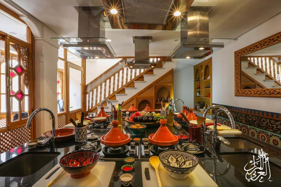 Marrakech: Moroccan Cooking Workshop at La Maison Arabe - The Kitchen Setup: Individual Stations and a Clean, High-Tech Working Space
