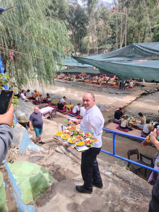 Marrakech: ourika valley Atlas Mountains & Waterfalls Trip - The Setti Fatma waterfall hike: steep rocks, stream crossings, and shoe advice
